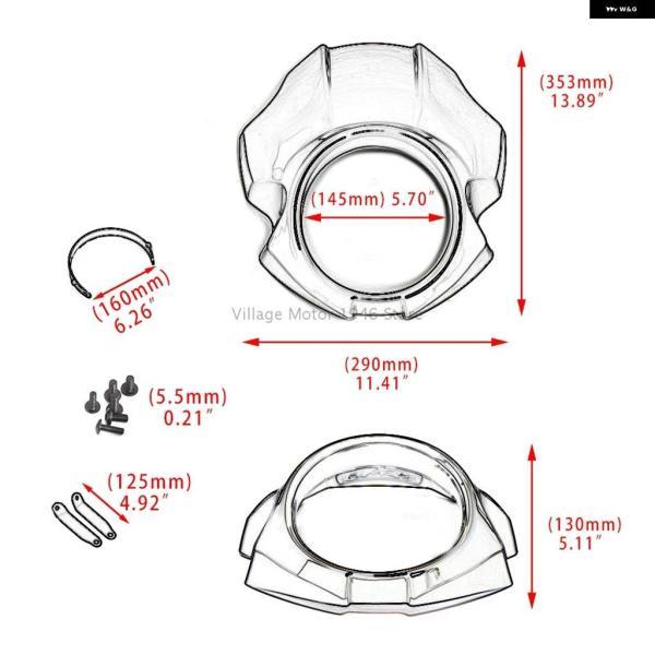 並行輸入品オートバイ フェアリング カウル ヘッドランプ マスク ヘッドライト フロント フォーク ウインドシールドカバー ヤマハ XVS 950 SPEC BOLT 95_5