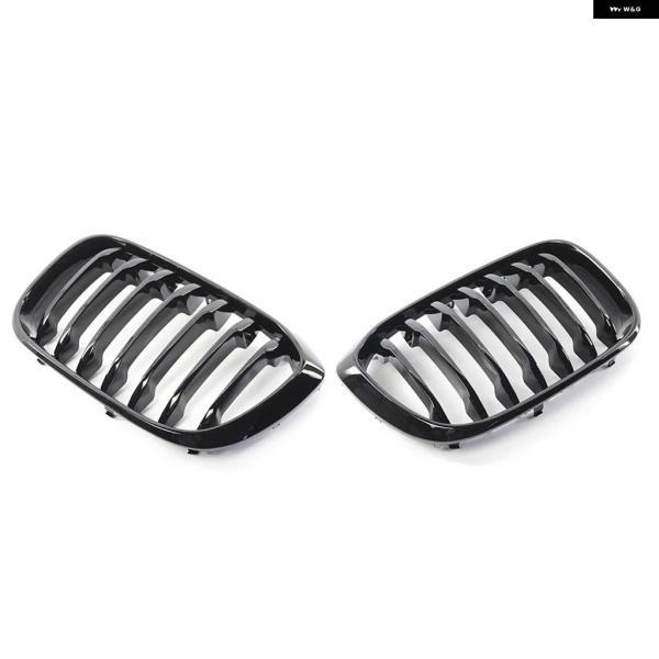 並行輸入品1ペア 光沢ブラック カーフロントキドニーミドル グリル BMW X3 G01 X4 G02 2018-2021_1