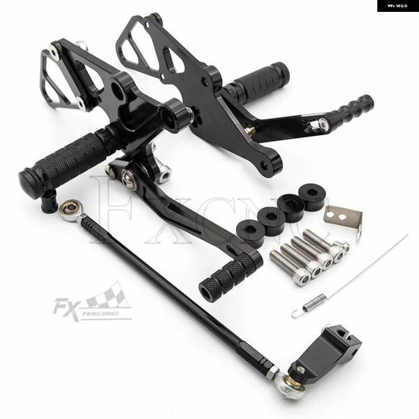 並行輸入品2022 2023 ヤマハ MT07 FZ07 MT-07 FZ-07 XSR700 2013-2021 CNC調整可能 リアセット フットペグ フットレスト フットペダルペグ_1