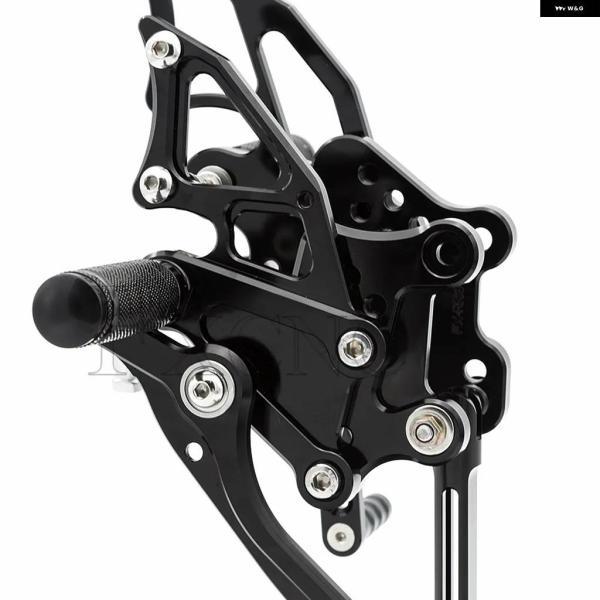 並行輸入品YZF-R3 リアセット ヤマハ YZF R3 MT-03 MT03 2014-16-2020 調整可能 オートバイ フットペグ リアセット フットペグ フットレスト_3