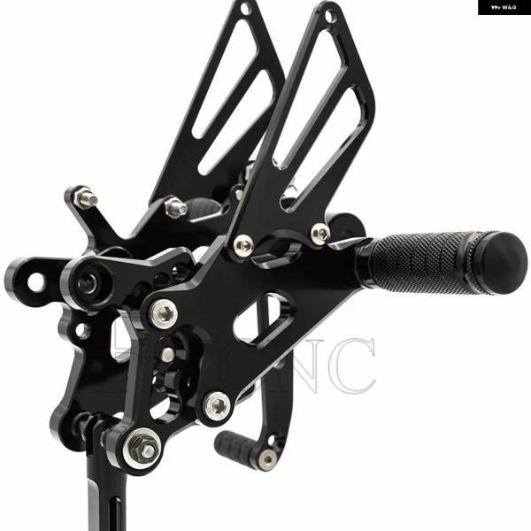 並行輸入品ヤマハ YZFR6 YZF-R6 2006-2023 CNCアルミ オートバイ リアセット フットペグ フットレスト リアセット ペダル_3