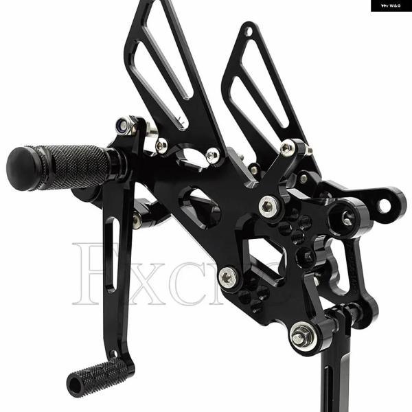並行輸入品ヤマハ YZFR6 YZF-R6 2006-2023 CNCアルミ オートバイ リアセット フットペグ フットレスト リアセット ペダル_4