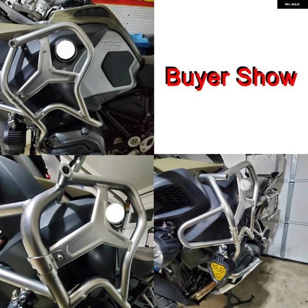 並行輸入品BMW R1200GS アドベンチャー R1200GS LC ADV R1200GSA 2014-2019 2018 オートバイ ステンレス エンジン クラッシュ バー エクステンションの画像