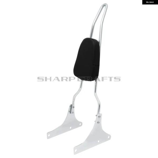 並行輸入品モータースパイクボウ パッセンジャーバックレスト シーシーバー ハーレー ソフテイル ヘリテージ クラシック FLSTC FLSTS スプリンガー ファの画像