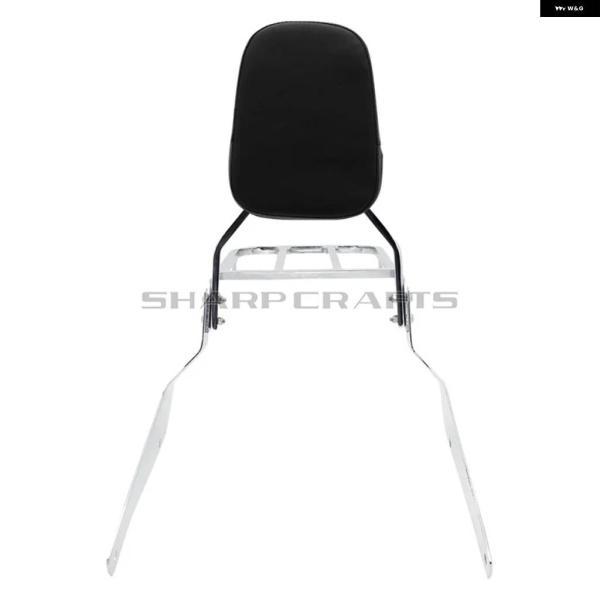 並行輸入品バイク パッセンジャー バックレスト シーシーバー キャリア スズキ ブルバード M50 C50 05-11 イントルーダー ボルシア VL400 VL800の画像