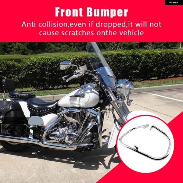 並行輸入品ヤマハ ロードスター シルバラードS XV1600/1700 1999年以降 クローム オートバイ フロント エンジン ガード クラッシュ バーの画像