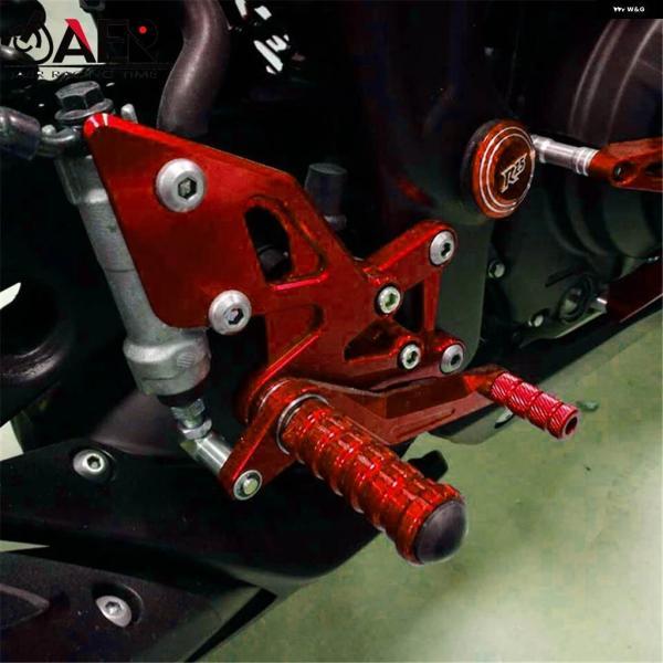 ブランド登録なし - 並行輸入品ペダル CNC 自動二輪車 後押し仕かける フットレスト ペグ ヤマハ R3 2015-2018 R3 ABS 2017-2018 YZF R25 2013-2018