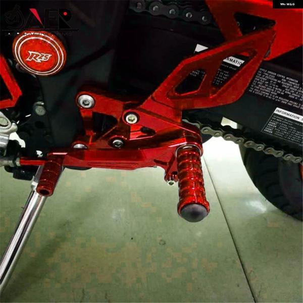 ブランド登録なし - 並行輸入品ペダル CNC 自動二輪車 後押し仕かける フットレスト ペグ ヤマハ R3 2015-2018 R3 ABS 2017-2018 YZF R25 2013-2018