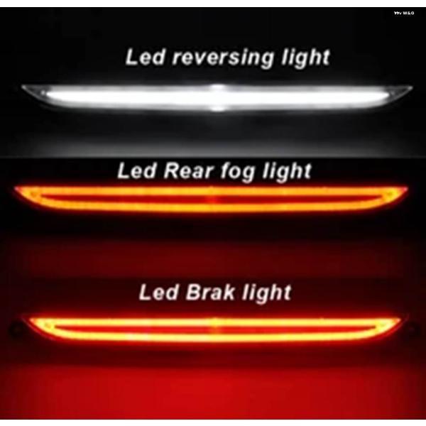 並行輸入品3-IN-1 LED リア バンパー フォグライト アセンブリ 2007 2008 2009-2013 アウディ TT 8J 第2世代 ブレーキ テールライト バックアップ リバの画像