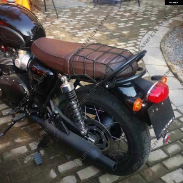 並行輸入品バイク ハンド グリップ バー グラブレール 助手席用グラブレールバー トライアンフ STREET SCRAMBLER BONNEVILLE T100 T120 2016-2022の画像