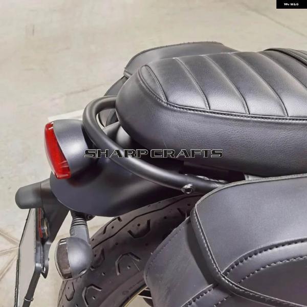 並行輸入品バイク アクセサリー リアグラブレール ハンドレール ハンドバー ラック マウント トライアンフ BONNEVILLE T120 T100 2016-2023の画像