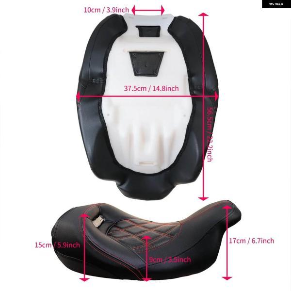 並行輸入品ツーアップドライバーパッセンジャーシート ハーレー ツーリング CVO ストリートグライド エレクトラグライド ロードキング 2009-2014-20の画像