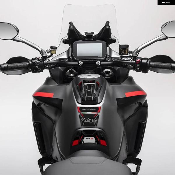 並行輸入品オートバイ タンク パッド 防水 装飾 デカール MULTISTRADA V4S 3D樹脂 ステッカー 2021 - 24の画像