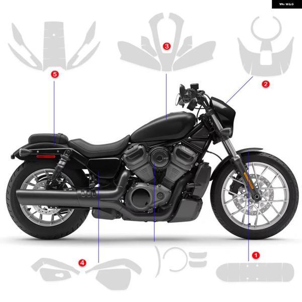 並行輸入品NIGHTSTER975 特殊TPU オートバイ 傷防止ボディ NIGHTSTER 975 /S RH975S PPF ペイントフィルム 2023-2025_2