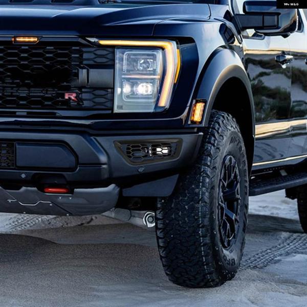 並行輸入品車用フロント バンパー カバー 装飾 トリム デカール フォード F150 F-150 2021 2022 アクセサリー ABS_1