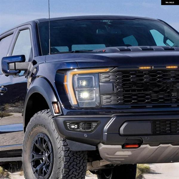 並行輸入品車用フロント バンパー カバー 装飾 トリム デカール フォード F150 F-150 2021 2022 アクセサリー ABS_3