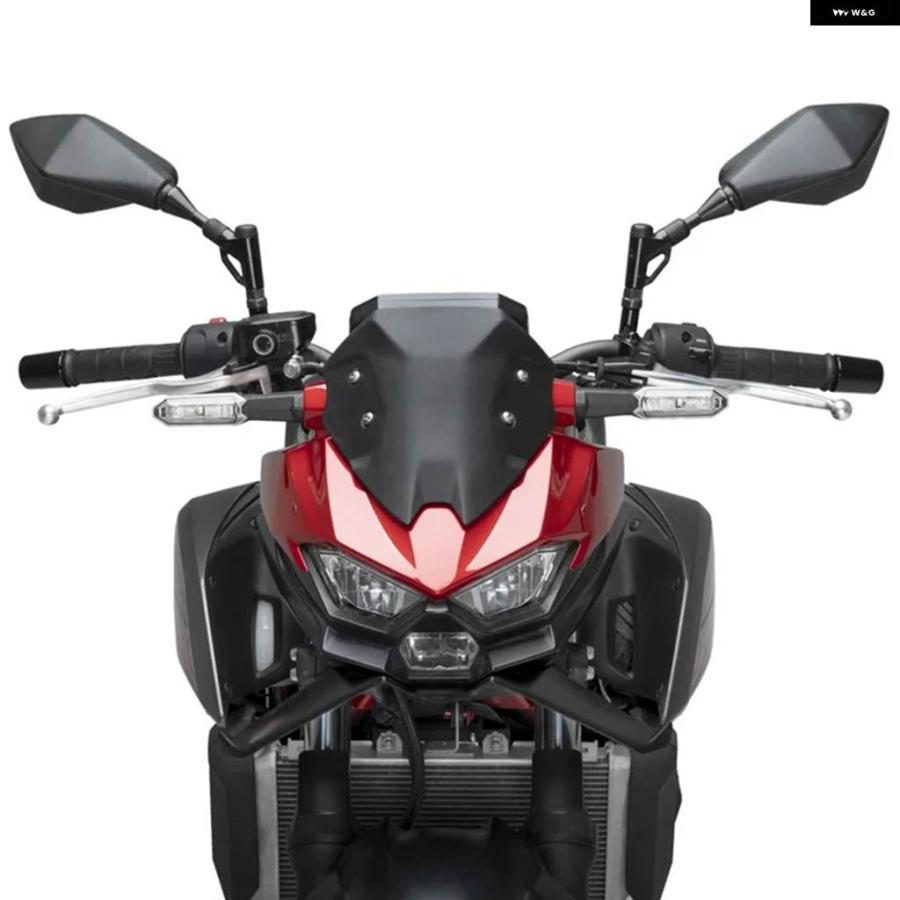 並行輸入品カワサキ Z500 2024 2025 Z 500 SE エアロダイナミックウィングデフレクター スポーツダウンフォース バイク フロントスポイラー カーボン_5
