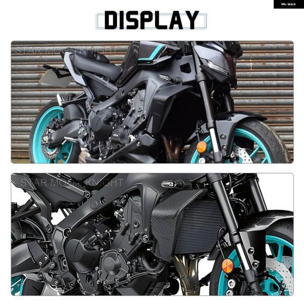 並行輸入品MT-09 サイドスポイラー ヤマハ MT09 SP 2024 2025 オートバイ サイドウィング エアロダイナミック ウィングレット デフレクター ラジエータの画像