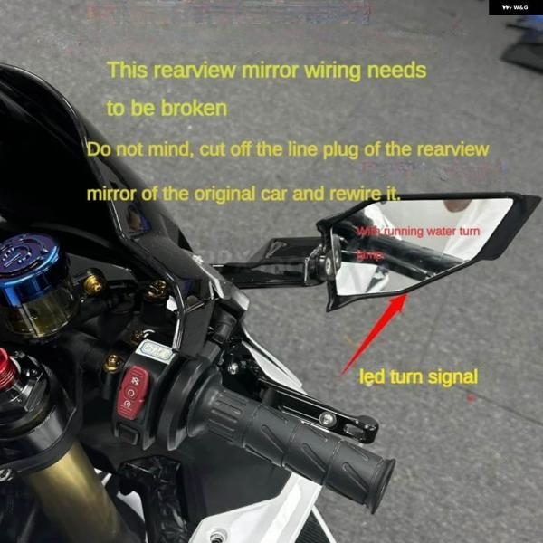 並行輸入品CFMOTO 450 SR 450SR バイク ウィングサイドミラー ウィンカーランプ バイク ミラー アクセサリー_5