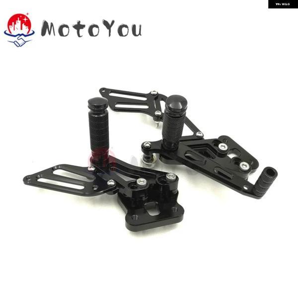 並行輸入品フットレスト スズキ GSXR750 GSXR600 GSX-750 750 K6 K7 K8 K9 2006-2010 CNC調整可能 リアセット フットペグ 2007_4