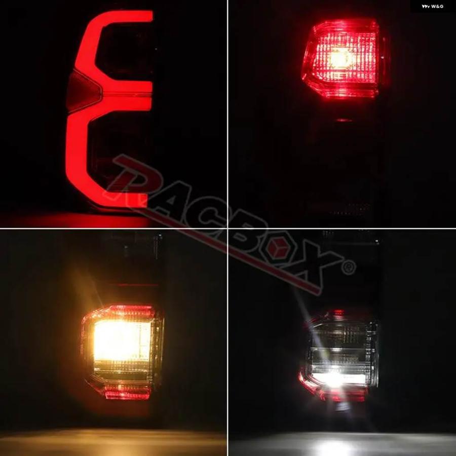 並行輸入品車左側右側レッド テールライト リア テールライト ブレーキランプウィンカーリバースランプトヨタ ハイラックスレボロッコ2016-2023_5