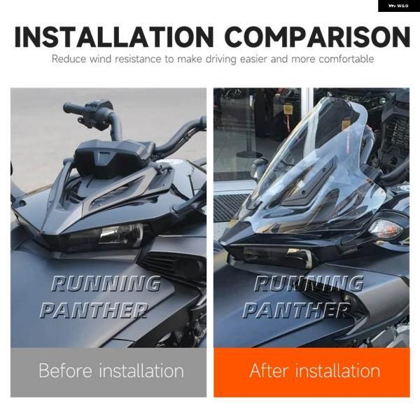 並行輸入品CAN-AM SPYDER F3-3 オートバイ ウィンドスクリーン ウィンドシールド デフレクター ウィンドシールド エアフローフード ウィンドシールド