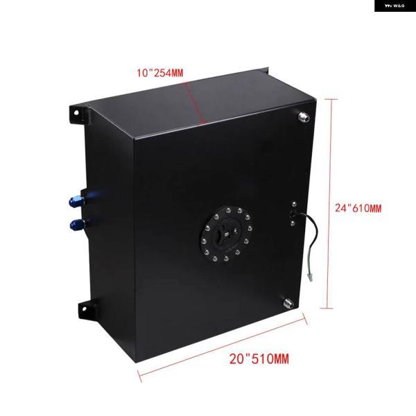 並行輸入品80L 燃料タンク Aセット ミラー ポリッシュ 燃料バッテリー キャップ /フォーム内蔵 センサー付き アルミ ブラック シルバー OCC049の画像