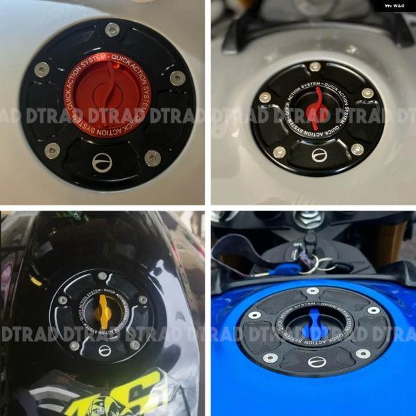 並行輸入品スズキ GSXR 1000 600 750 HAYABUSA GSX1300R GSX-S SV650 オートバイ GSXR1000 CNCクイックリリースキーレス燃料 タンクキャップ ガスカバーの画像
