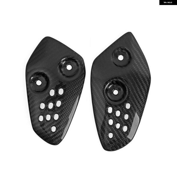 並行輸入品ヤマハ MT07 FZ-07 2013 - 18用 オートバイ カーボンヒールガード リアセット フットペグ マウント プレートの画像