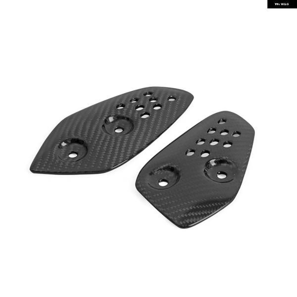 並行輸入品ヤマハ MT07 FZ-07 2013 - 18用 オートバイ カーボンヒールガード リアセット フットペグ マウント プレートの画像