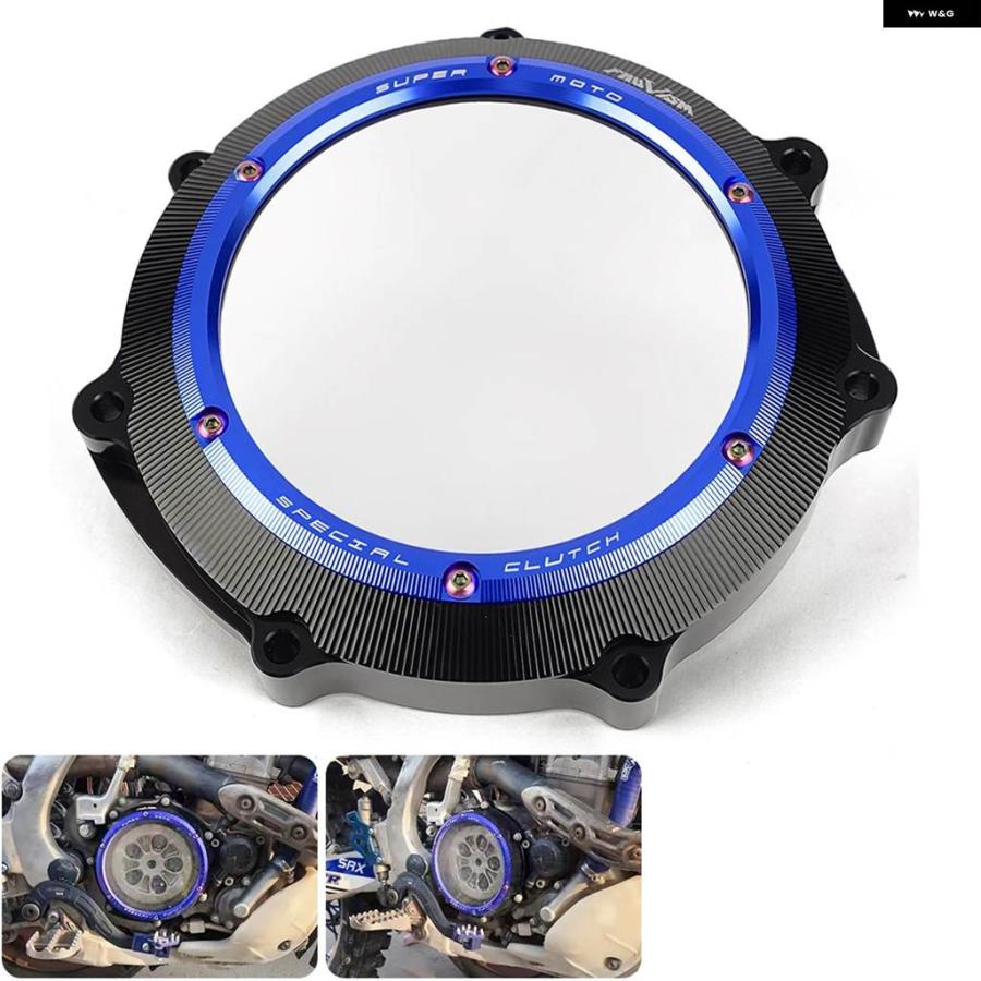 並行輸入品ヤマハ YZ450F 2003-2009 WR450F 2003-2015 YZ WR 450F エンジン クラッチケースガード用クリアクラッチカバーの画像