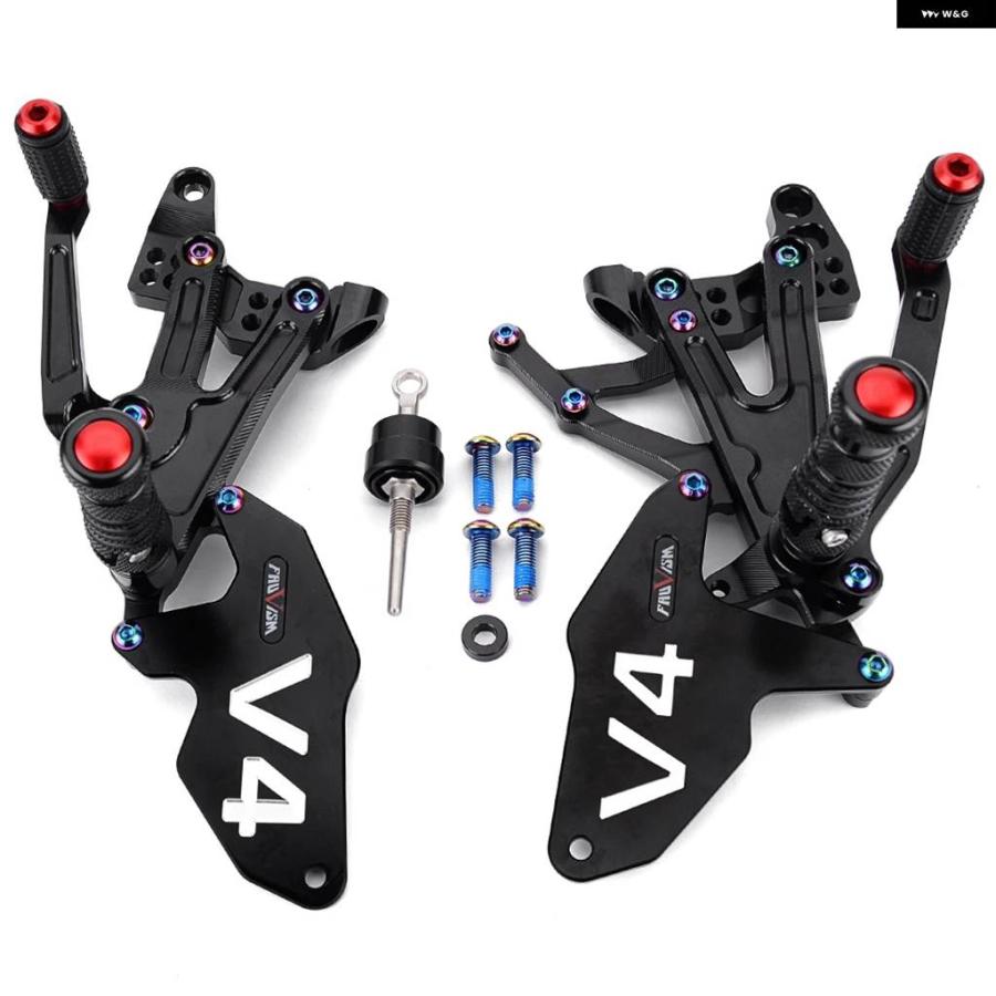 並行輸入品オートバイ リアセット フットペグ ペダル フットペグ リアセット ドゥカティ パニガーレV4 V4S V4R 2018 - 2022 2019 - 21_5