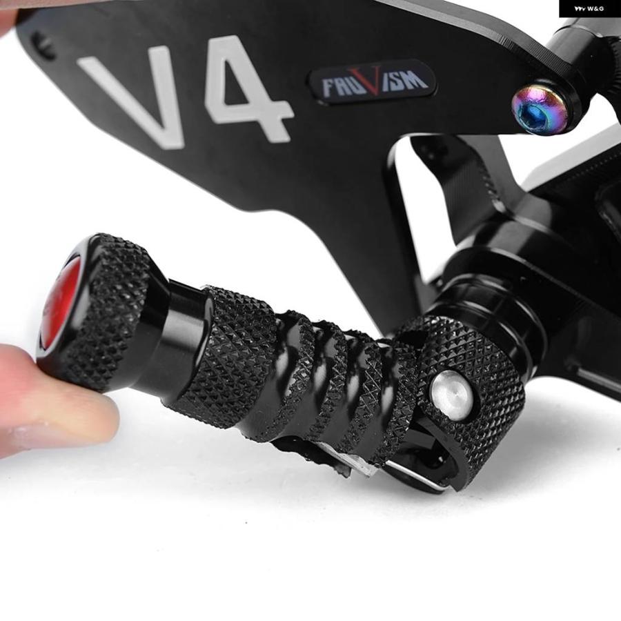 並行輸入品オートバイ リアセット フットペグ ペダル フットペグ リアセット ドゥカティ パニガーレV4 V4S V4R 2018 - 2022 2019 - 21_6