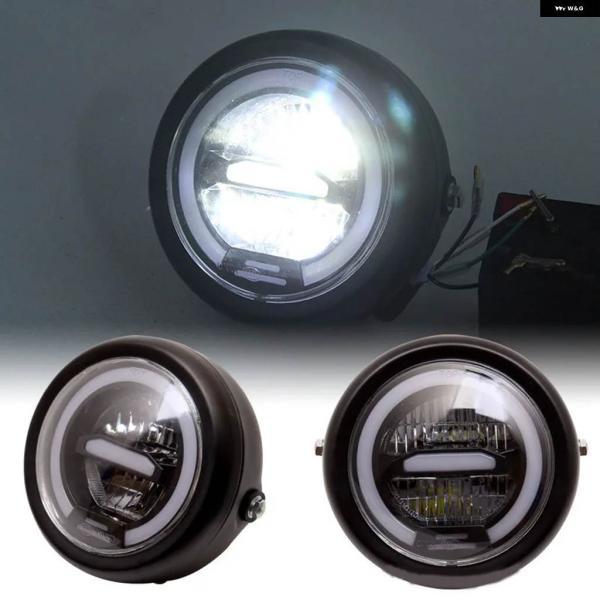 並行輸入品ハーレー レトロライト ホンダ CB400用LED バイク 6.5インチ デイタイム アパーチャーフロント ヘッドライトの画像