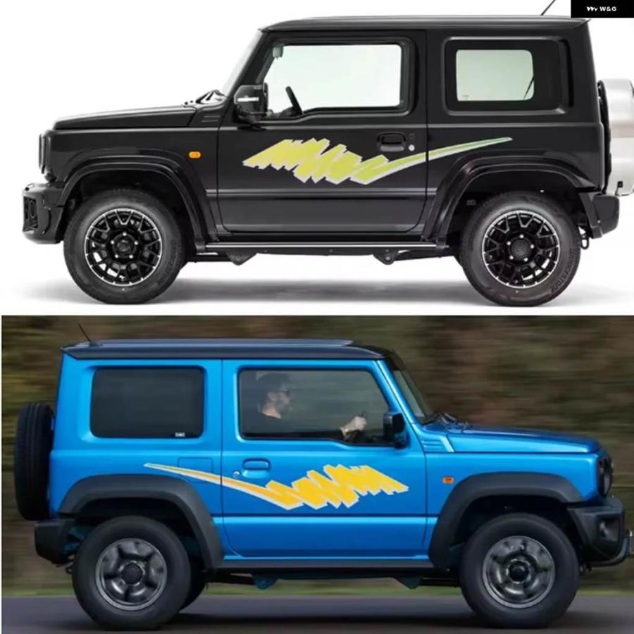 並行輸入品 ジムニー JB64W JB74W 車用ドアサイド ステッカー ボディ