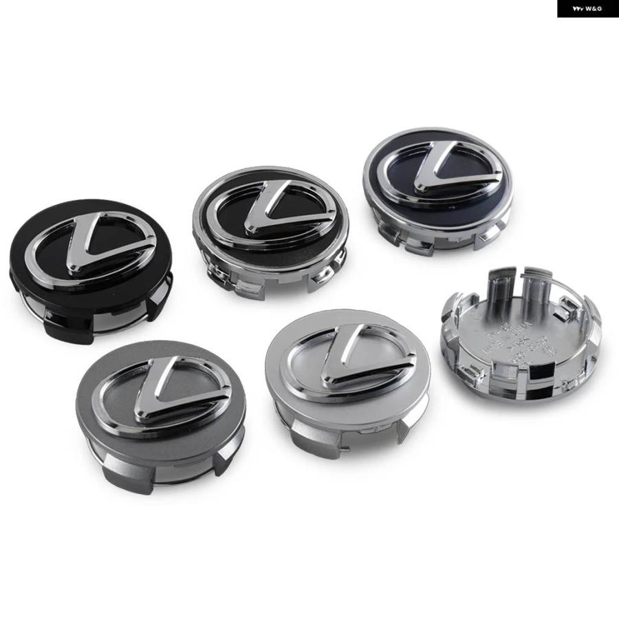 並行輸入品 4個 60MM ホイールハブセンターキャップ LEXUS FSPORT ES 