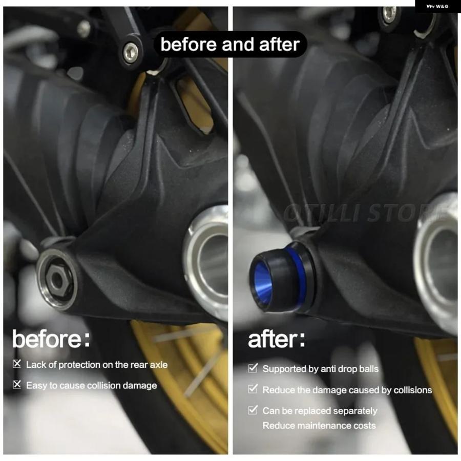 ブランド登録なし - 並行輸入品 BMW R1300GS ADV GS1300 2023 - 2025 自動二輪車 銀輪 プロテクター リアアクスル 衝突 スライダー