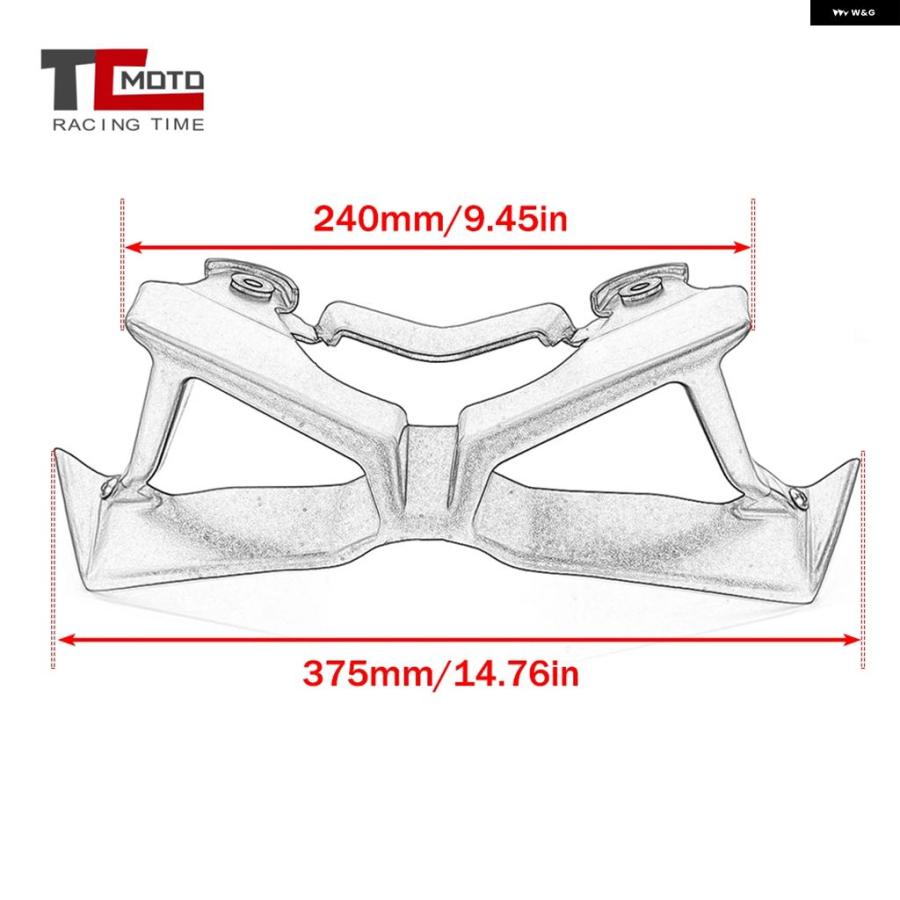 ブランド登録なし - 並行輸入品 2020 MT09 運動競技 落ち込む 向こう正面 スポイラー エアロダイナミック 舞台の袖 ディフレクター ヤマハ MT-09 SP 2018 2019 2020 MT09 18-20
