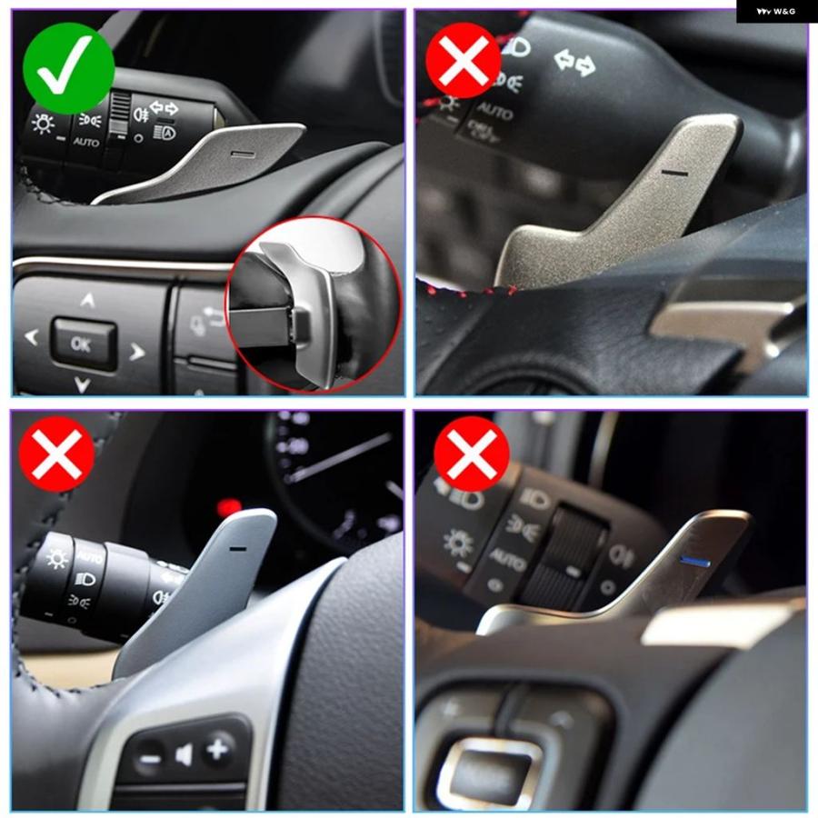 並行輸入品 レクサス車用 ステアリングホイール シフト パドル NX RX