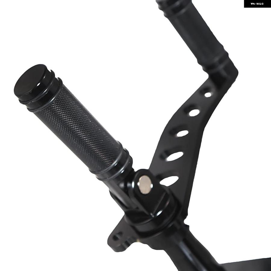 並行輸入品 ハーレー ダビッドソンダイナスーパー グライド FXD FXDXストリートボブ用 2000-2015 フォワード コントロール フットペグ ブラック | ブランド登録なし | 02