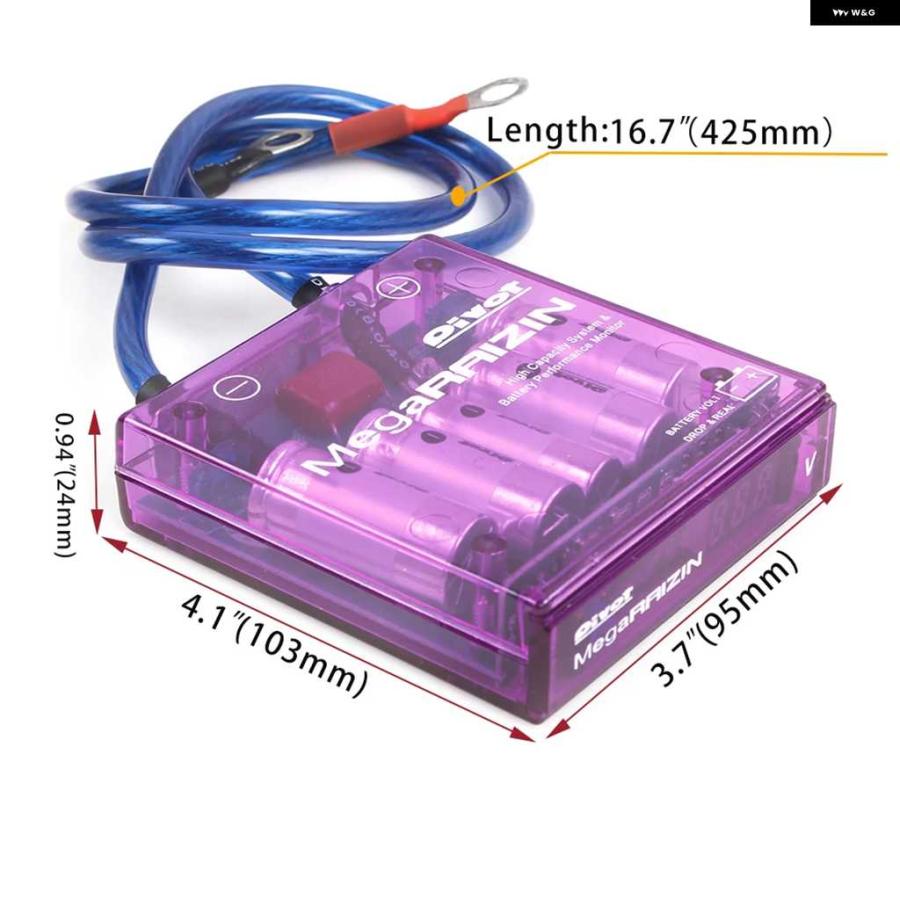 並行輸入品 メガRAIZINボルトスタビライザー/アース線5本とLED ディスプレイ 付きRS-BOV015 | ブランド登録なし | 02