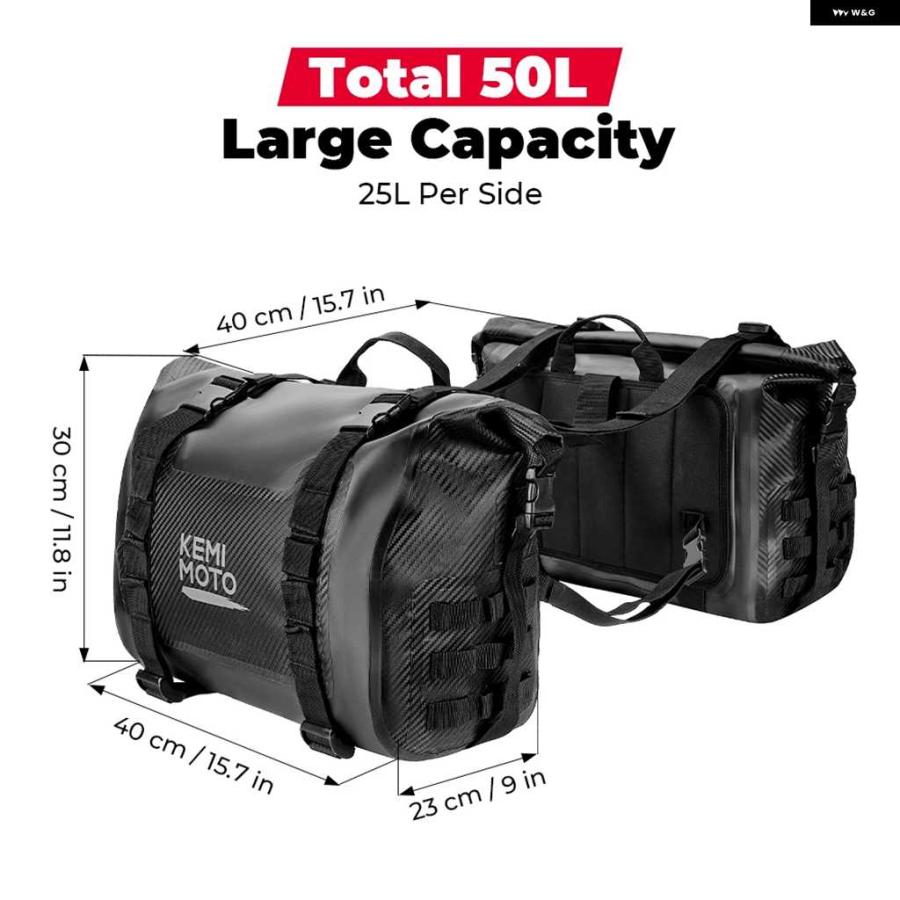 並行輸入品オートバイ バイク サドルバッグ 2個 25L PVC 防水 サイド サドルバッグ BMW R1250GS R1200GS F850GS F750GS LC ADV_3