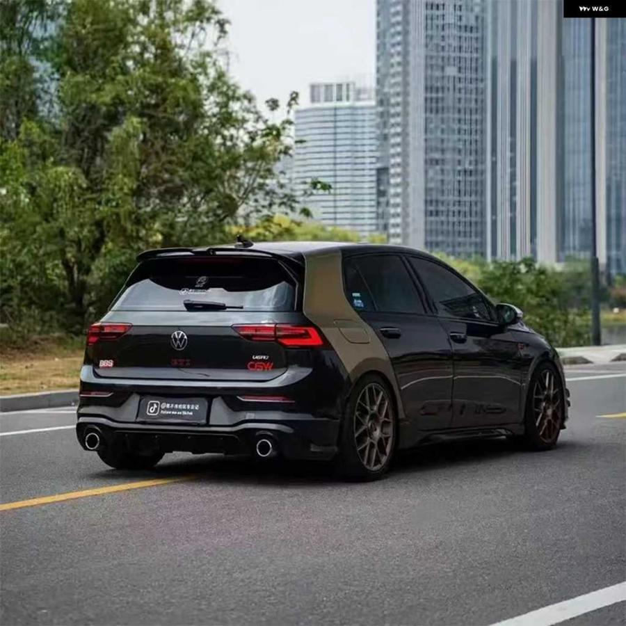 並行輸入品2019〜2024年式 VW ゴルフ 8 MK8 8.5 GTI GTD R TSI TDI オッティンガー スタイル リア トランク ルーフスポイラー ウィン グリップ グロスブ | ブランド登録なし | 08