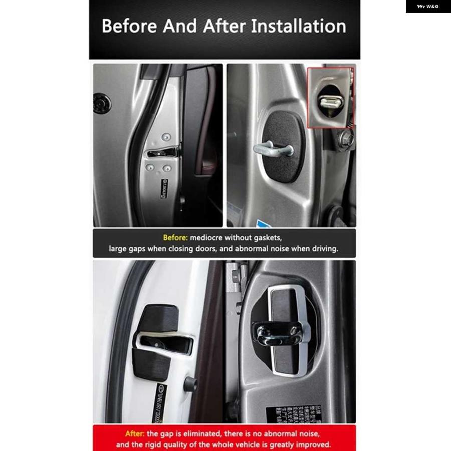 【並行輸入品】車用TRDドアロックバックル アップグレードスタビライザーカバーラッチストッパー レクサス トヨタシリーズ対応 異常なスペースを排除 | ブランド登録なし | 07