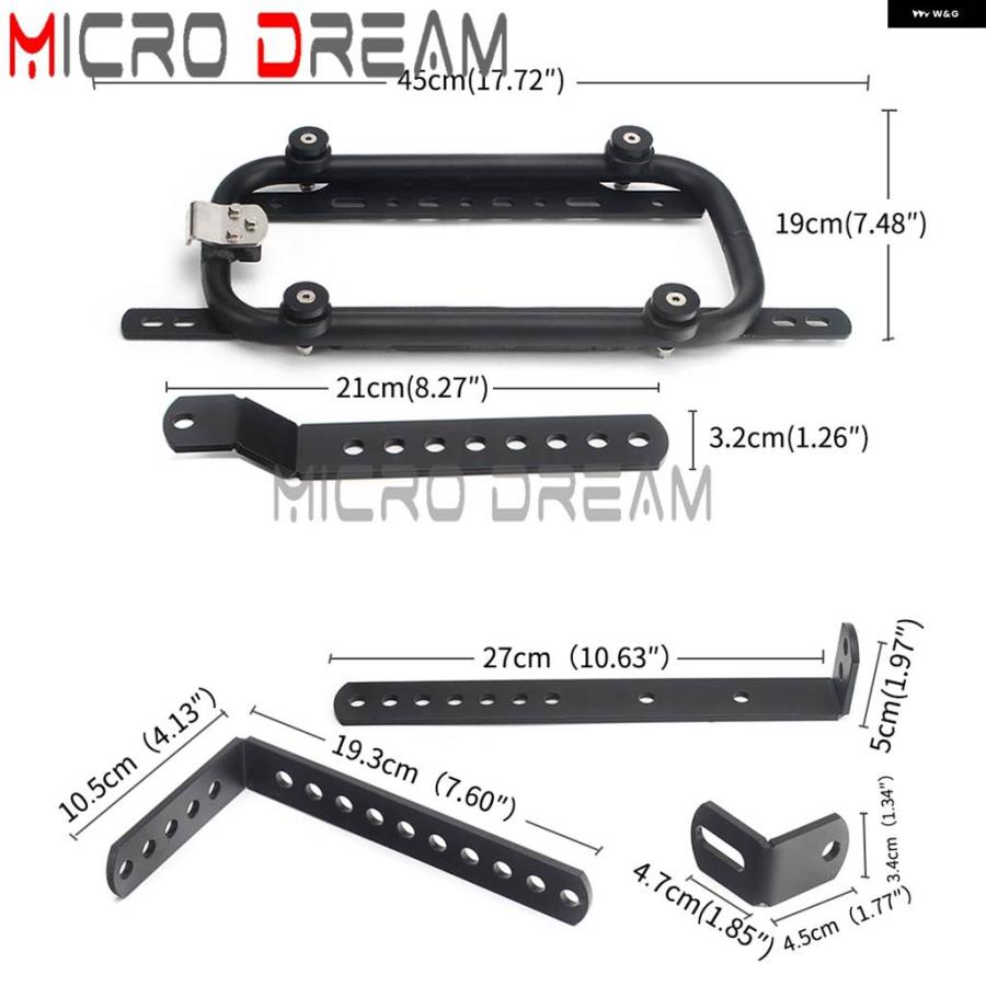 並行輸入品オートバイ サイド ボックス マウント ブラケット キット ラゲッジパニエ カーゴ サドルバッグ サイドケース マウント サポート_2