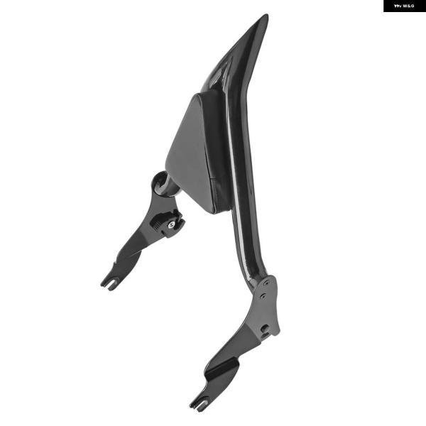 ブランド登録なし - 並行輸入品グロス黒いこと 自動二輪車 後押し乗り組み員用リアレスト シーシーバー 座蒲団 パッド ハーレー ツーリング CVO ROAD STREET エレクトラ グライド