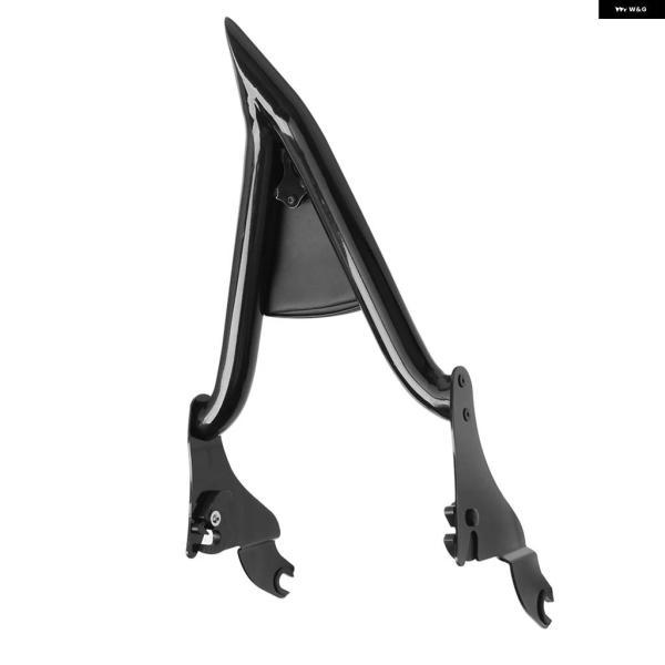 ブランド登録なし - 並行輸入品グロス黒いこと 自動二輪車 後押し乗り組み員用リアレスト シーシーバー 座蒲団 パッド ハーレー ツーリング CVO ROAD STREET エレクトラ グライド