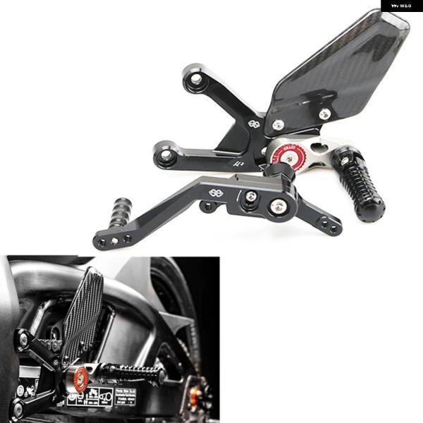 並行輸入品ホンダ CBR1000RR CBR1000RR-R SC82カーボンヒールウイング アジャスター リアセット バイク フットレスト フットペグ 2020年製パーツの画像