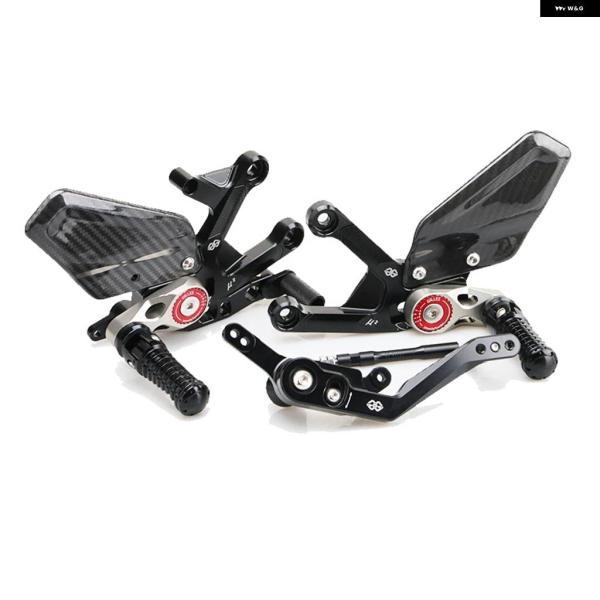 並行輸入品ホンダ CBR1000RR CBR1000RR-R SC82カーボンヒールウイング アジャスター リアセット バイク フットレスト フットペグ 2020年製パーツの画像