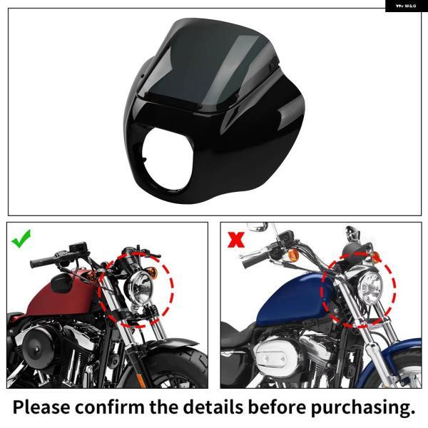 並行輸入品 ヘッドライト フェアリング フロントガラス ブラケット ハーレー ソフテールスタンダードストリートボブ ローライダー FXST FXB_3